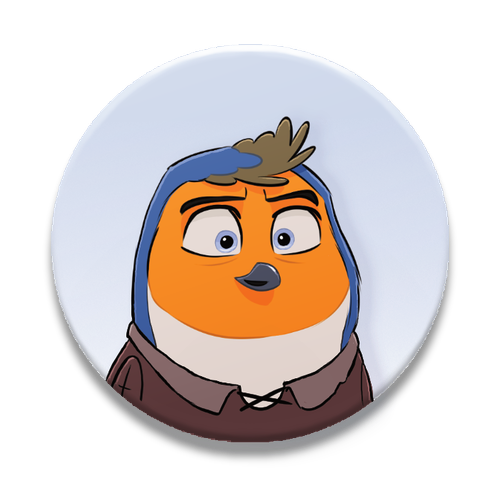Robin Button Badge